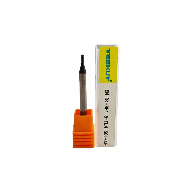 1.5 mm 4 mm shank 4 flute 50 mm long hrc63 nano coating pack of 1