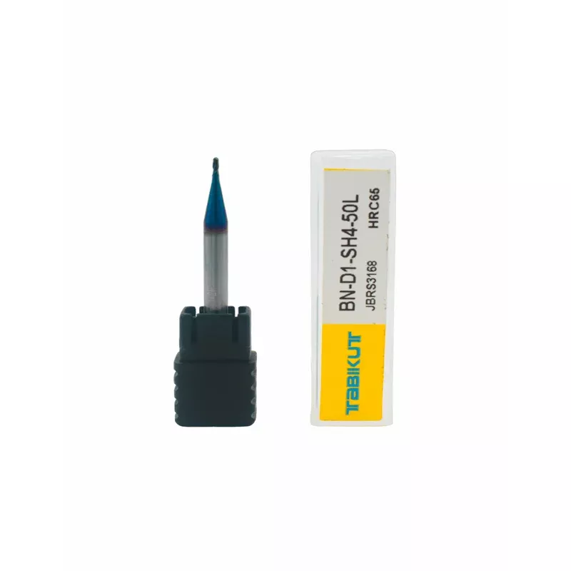 1 mm Carbide ballnose 65 HRC 2 Flutes PACK OF 1