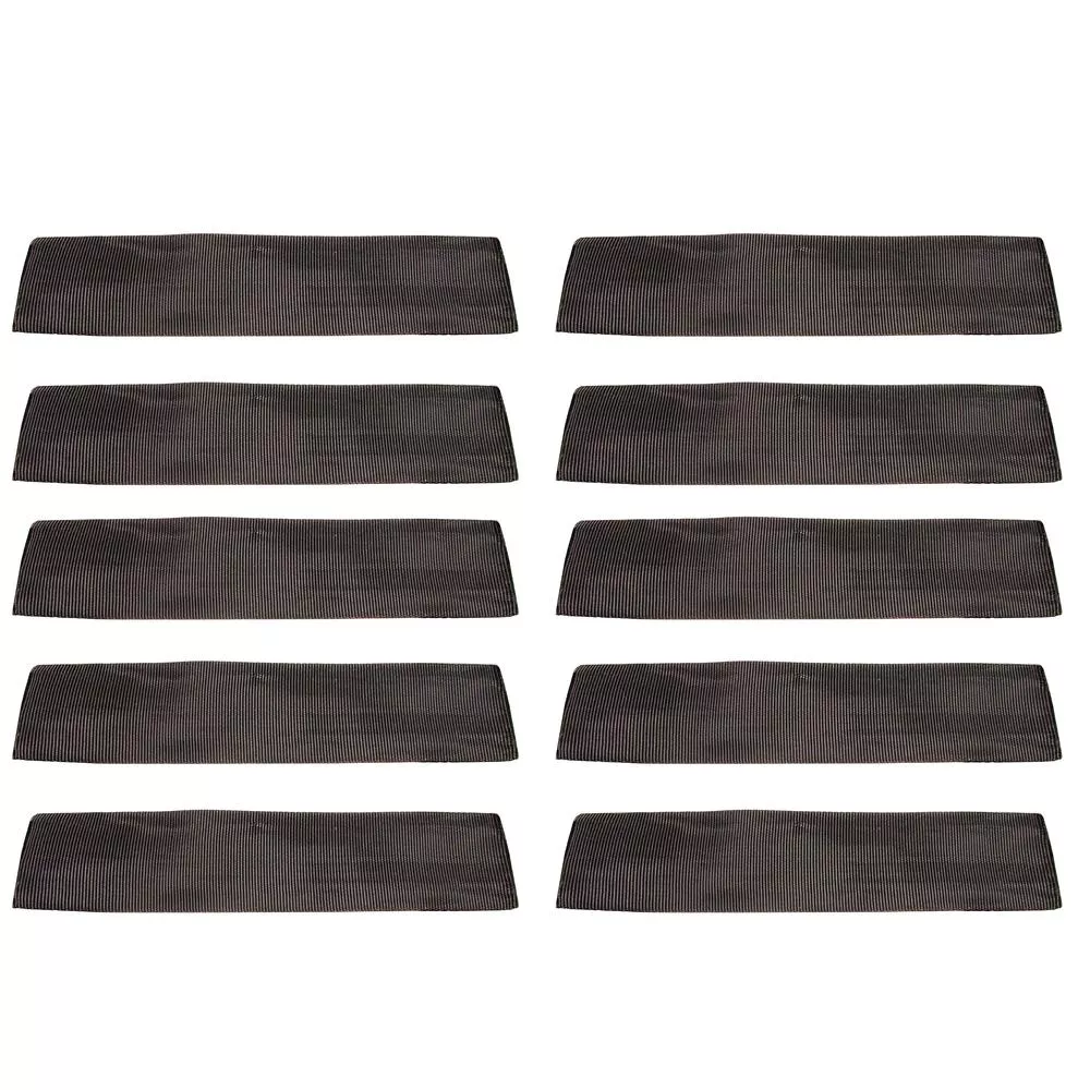 10 Black Cordura 12" Sliding Sleeves Web Protector for 2" Ratchet Tie-Down Strap