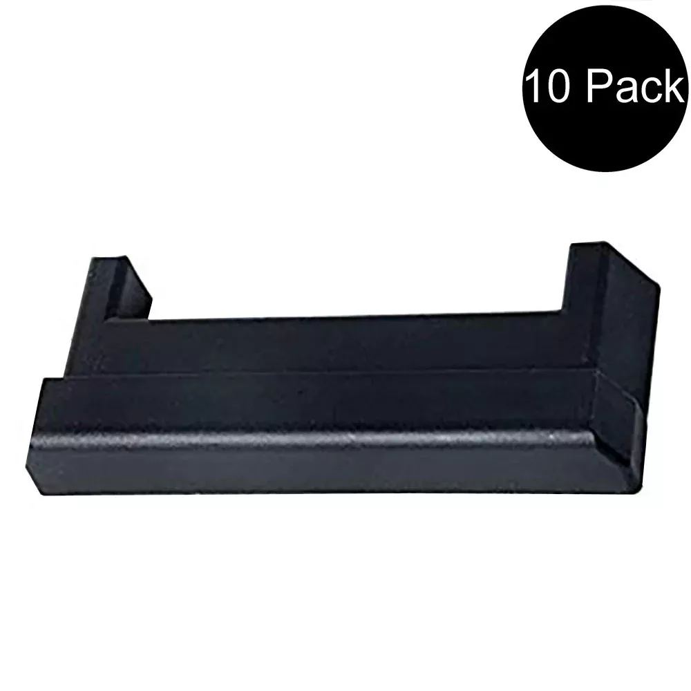 (10) E Track Tie-Down Rail End Covers Black Plastic End Protector Caps