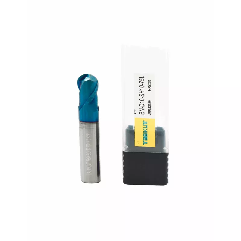 10 mm Carbide ballnose 65 HRC 2 Flutes PACK OF 1