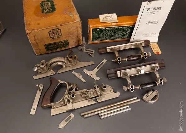 100% Complete STANLEY No. 55 Combination Plane Near Mint in Box - 121141 - AS OF JUNE 17