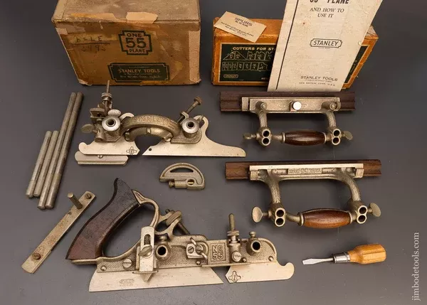 100% Complete STANLEY No. 55 Combination Plane Near Mint in Original Box - 116048 - AS OF APR 28