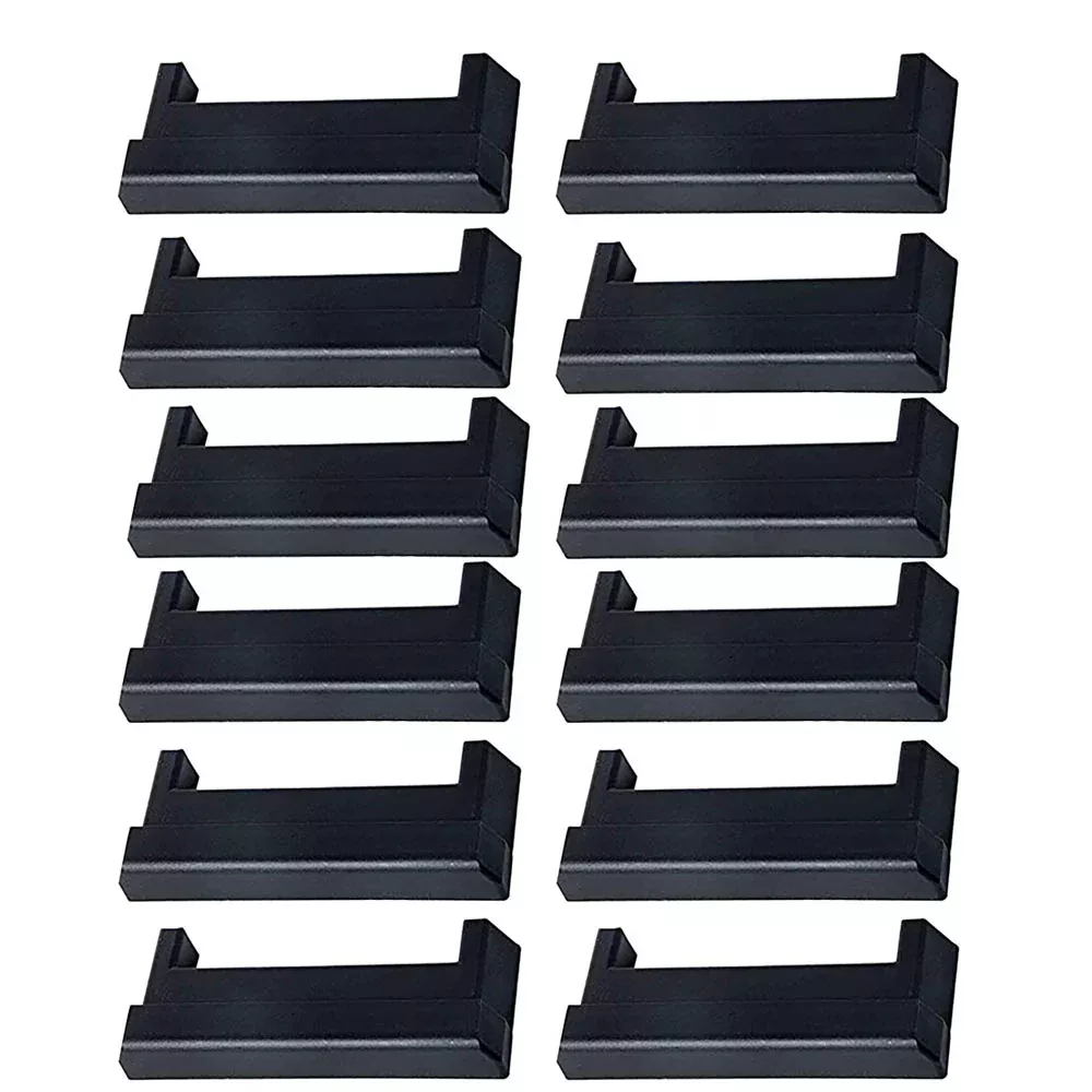 (12) Plastic Tie-Down Rail End Cap End Protector Cover For Horizontal E-Track