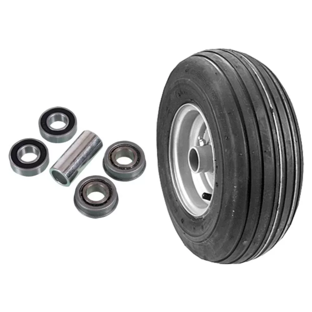 13X650X6 4PLY Wheel Assembly & Bearings for Dixie Chopper Silver(D50)