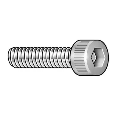 #2-56 Socket Head Cap Screw, Socket, Passivated Alloy Steel, 3-8 in Length, 5 PKNAS1352N02-6