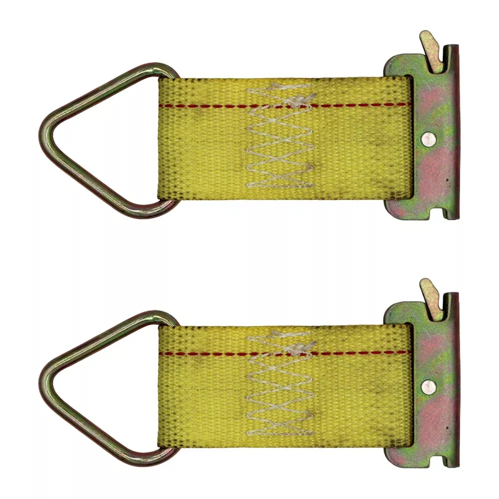 2 Pack E-Track 6" Adapter Strap 6,000 lb. Breaking Strength Tie Downs