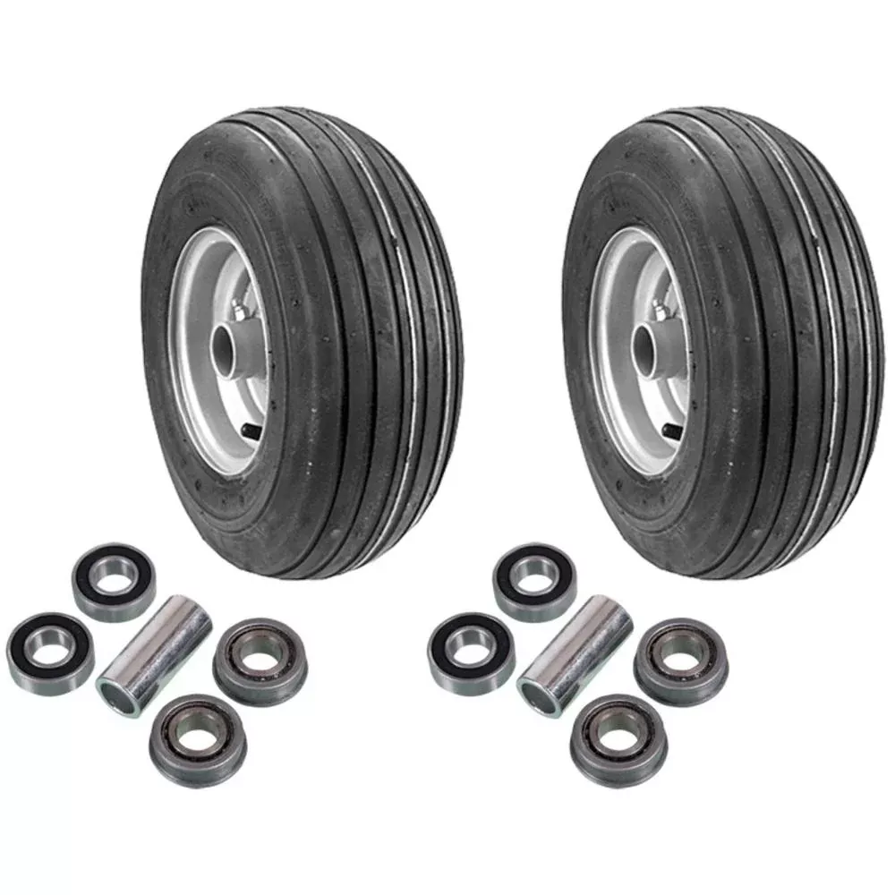 2 PK. 13X650X6 4PLY Wheel Assembly & Bearings for Dixie Chopper Silver(D50)