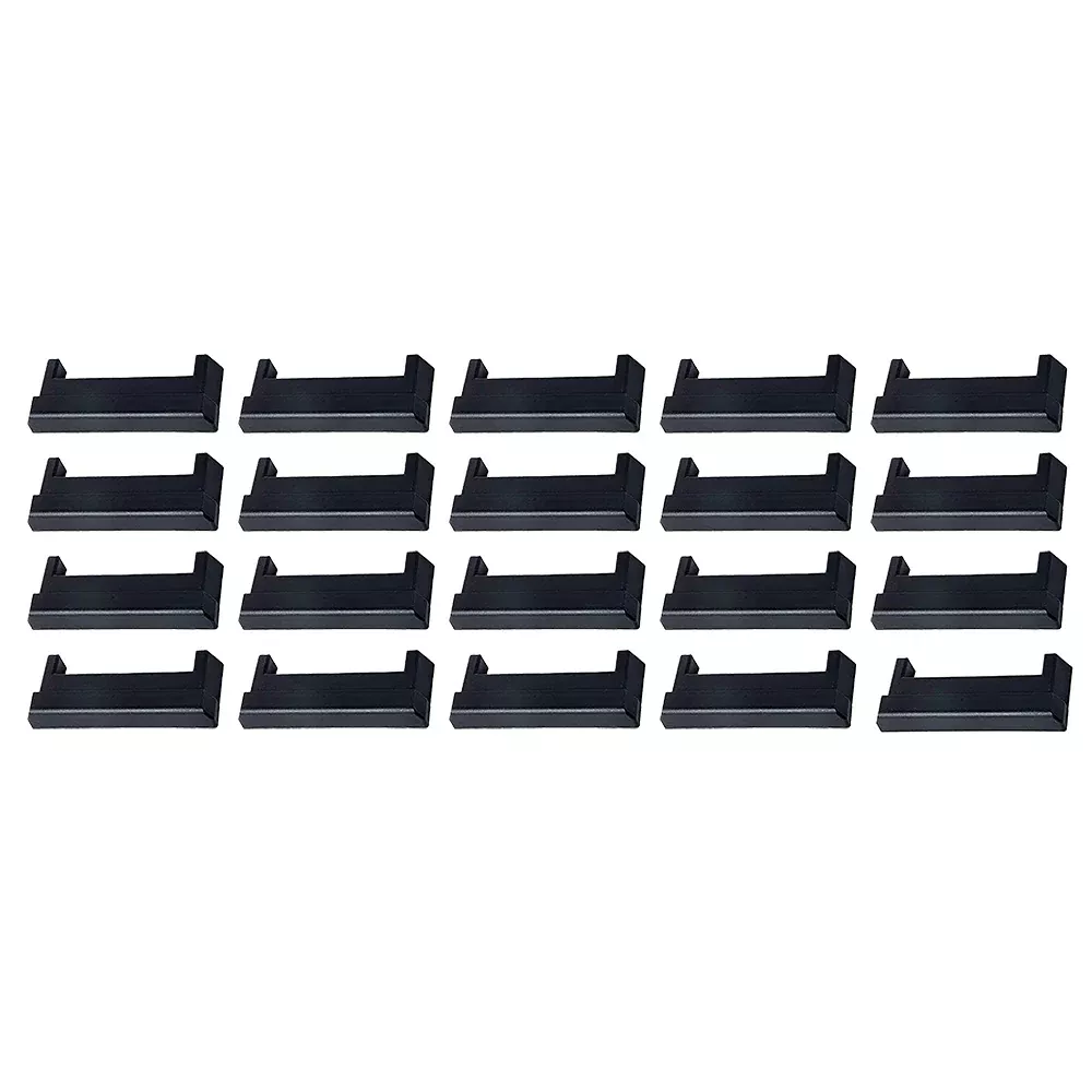 (20) E Track Tie-Down Rail End Covers Black Plastic End Protector Caps
