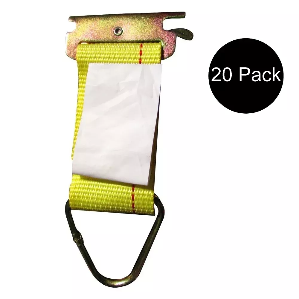 20 pk Trailer E Track Fitting Rope Tie Off Enclosed Cargo Trailer Tie Down Strap