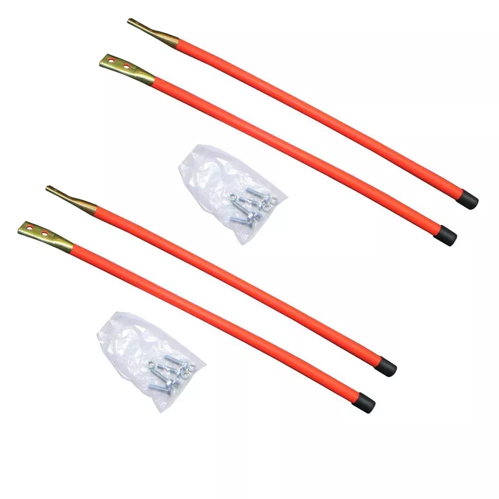 2PK 24" Set of Orange Reflective Guide Markers fits Western Snow Plows 62595