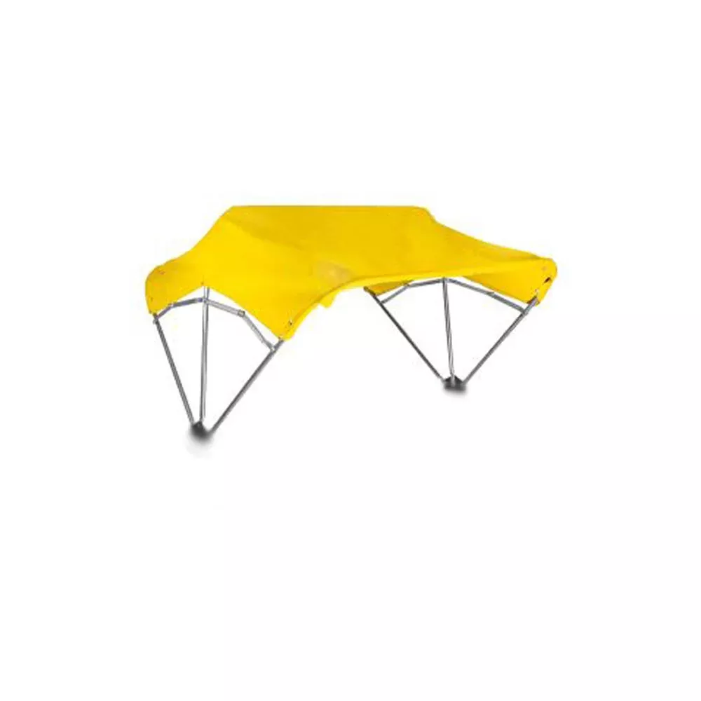3-Bow Tractor Canopy With Fender Mount Yellow Universal Fit For Most ROPS
