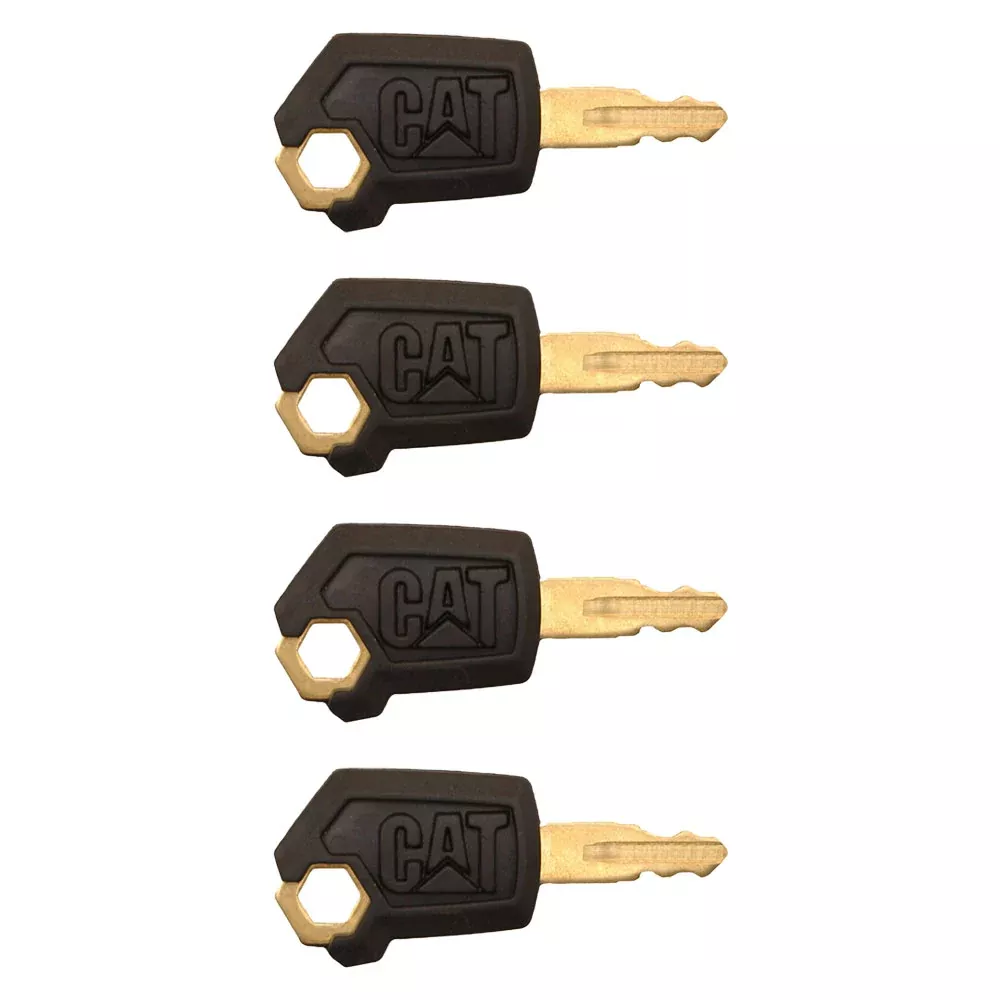 (4) Newest Style Heavy Equipment Ignition Keys Fits Caterpillar Fits CAT Loader