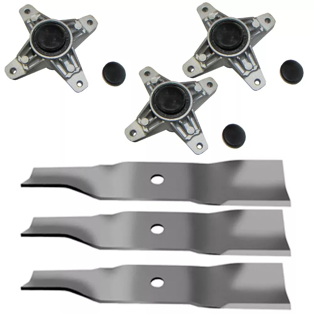 44 Deck Spindle Blade Kit Combo Set Enforcer Z-Force 44 Tractor" Fits Cub Cadet