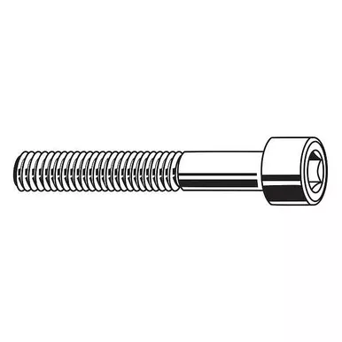 #5-40 Socket Head Cap Screw, Socket, Black Oxide Steel, 7-8 in Length, 100 PKU07000.012.0087