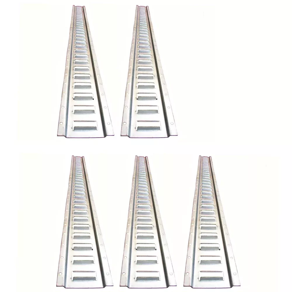 5 Piece E-Track 5 Ft Horizontal Trailer Heavy Duty 12 Gauge for Trucks