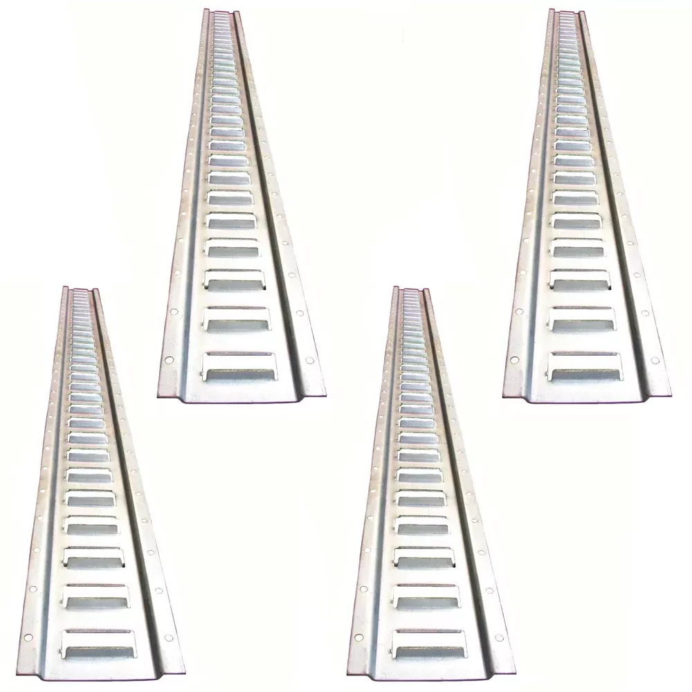 E Track - 5' Horizontal Trailer Tie-Down - Galvanized 4 Pieces