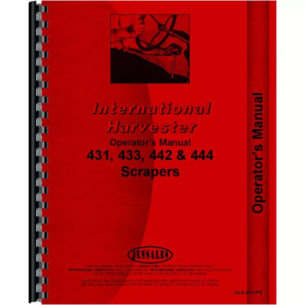 Operators Manual Fits International Harvester 431 Tractor