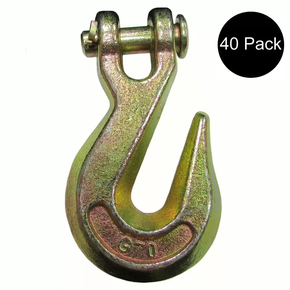 Set Of 40 Clevis Grab Hooks - 30,000 Lb Breaking Strength