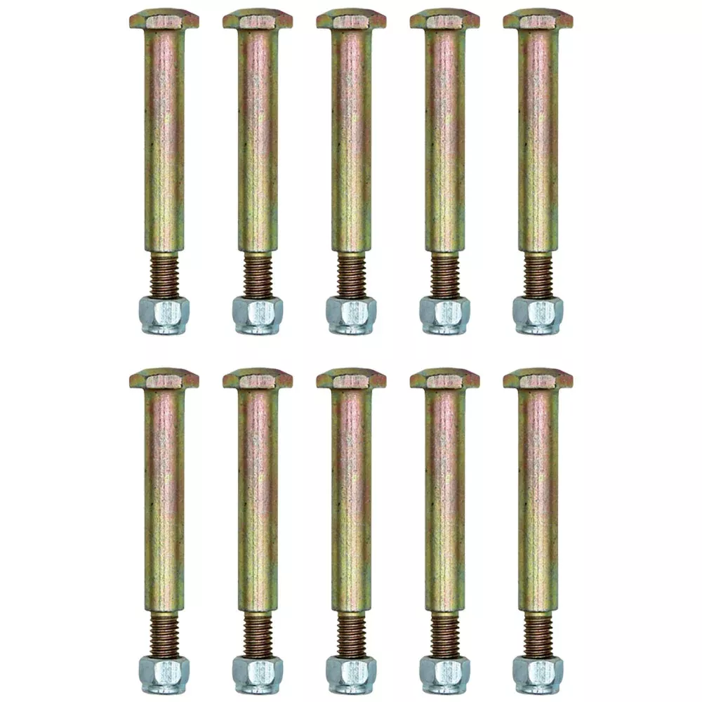 Ten Deck Wheel Shoulder Bolts and Lock Nuts Fits John Deere M84691 Lawn Mowers
