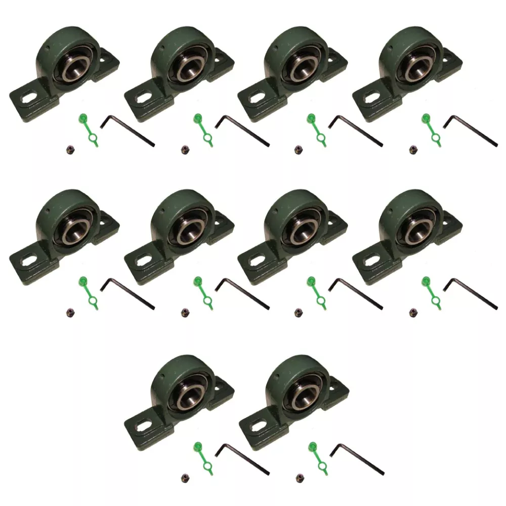 UCP205-16 High Quality 1" inch Pillow Block Bearing (10pcs) Solid Base