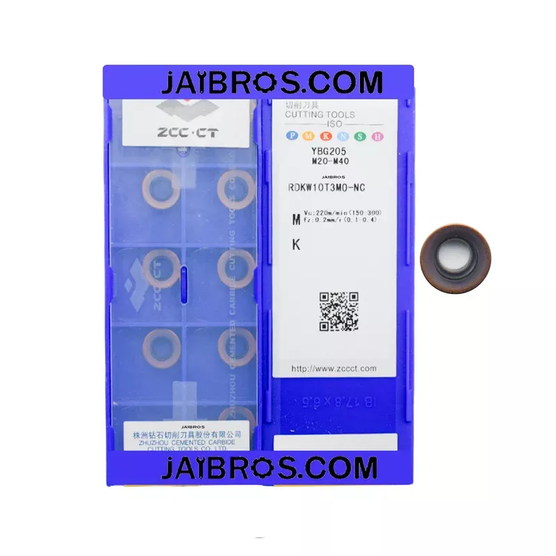 ZCCCT R5-t3 Carbide Insert RDKW10T3 202/205 pack of 10