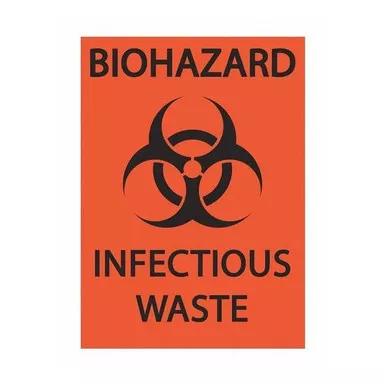 Zing DOTHandlingLabel,Orange,Polystyrene,PK2 1914S