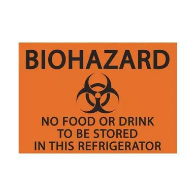 Zing Label, Safety, Black-Orange, 5 in. H, PK2, 1916S 1916S